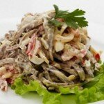Салат  с говяжьим языком – изысканней некуда!